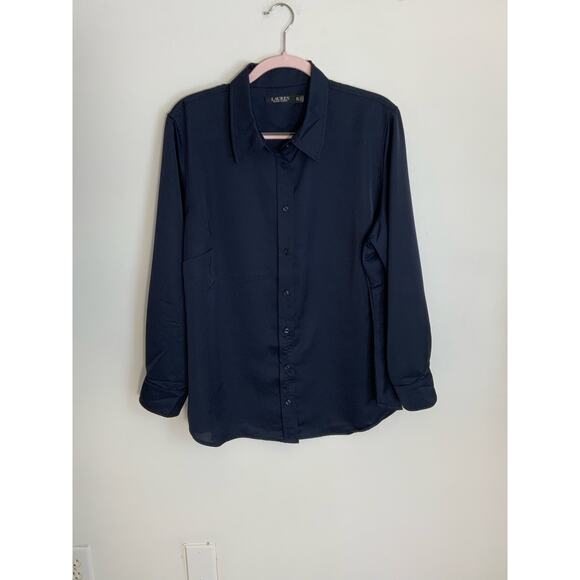Lauren Ralph Lauren Black Label Navy‎ Blouse - Picture 1 of 6